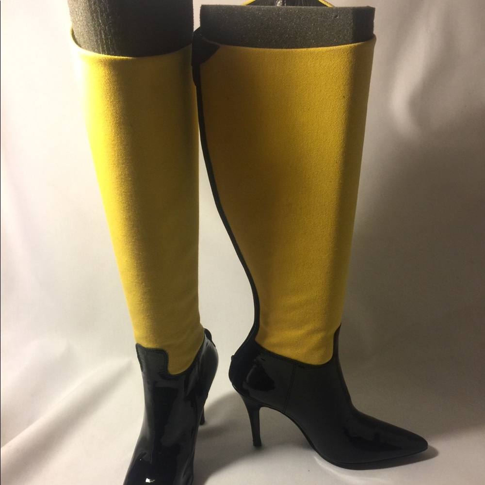 Purple Label RL 3 inch heel boots.